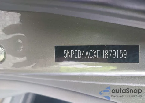 2014 Hyundai Sonata Gls from USA, damaged, VIN 5NPEB4ACXEH879159